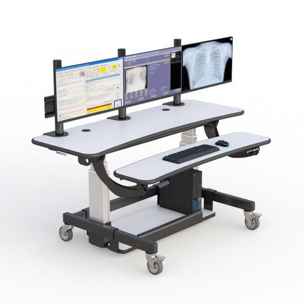 height adjustable stand up workstation desk