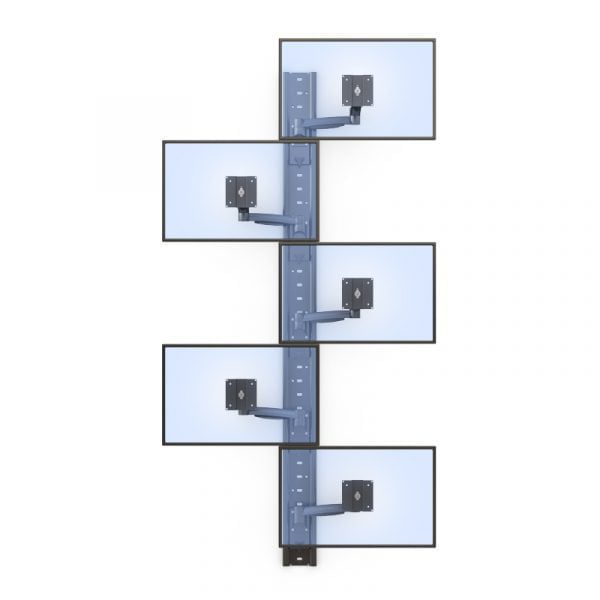 Height Adjustable Vertical Monitor Wall Mount