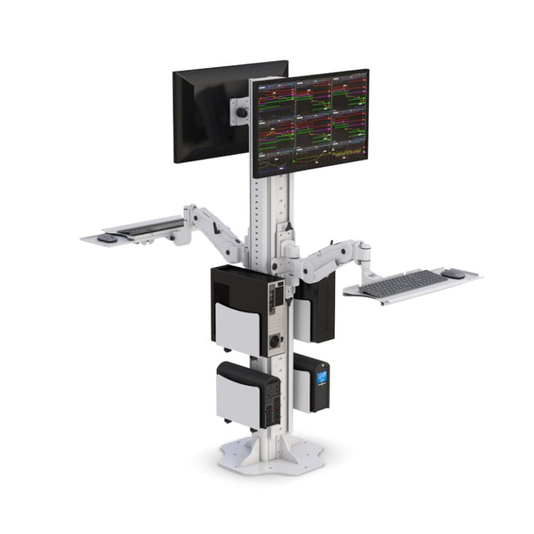 Floor Mounted Computer Stand