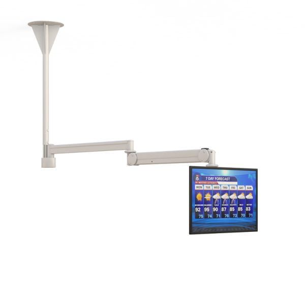 Height Adjustable Ceiling Computer Monitor Mounts
