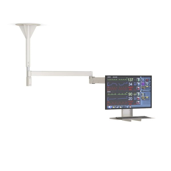 Height Adjustable Medical Ceiling Monitor Mounts
