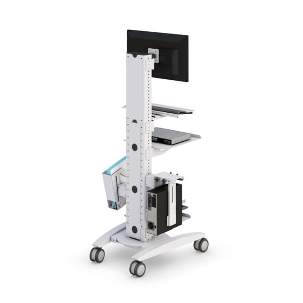 Adjustable Rolling Computer Cart for Healthcare Professionals by AFC