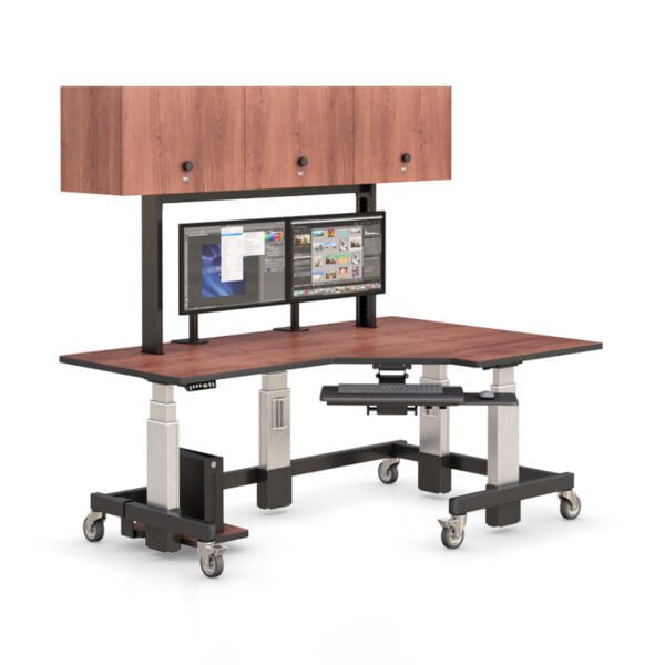 Furniture Standing Desk with Shelves