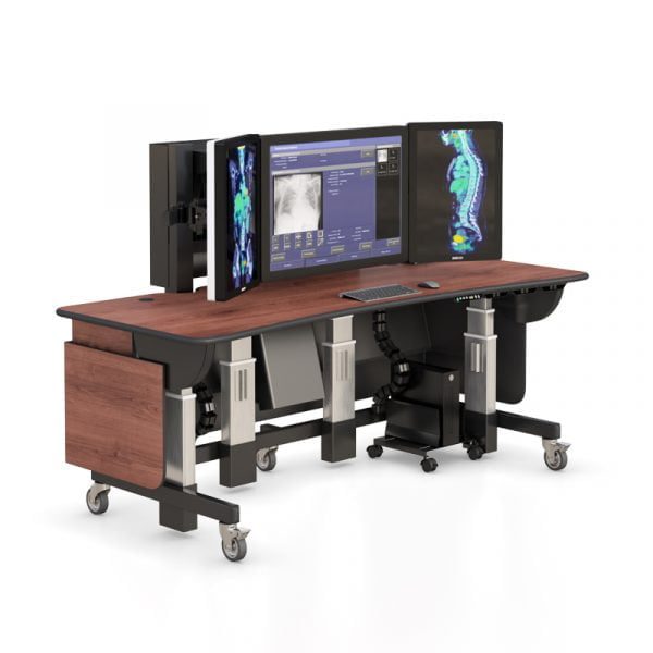 Standing Desk for PACS Radiology Imaging Workstations