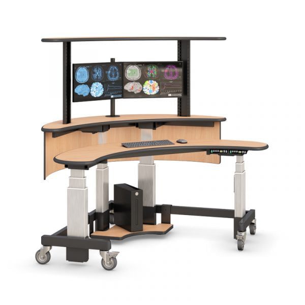 Dual-Tier Height Adjustable Desktop Standing Desk