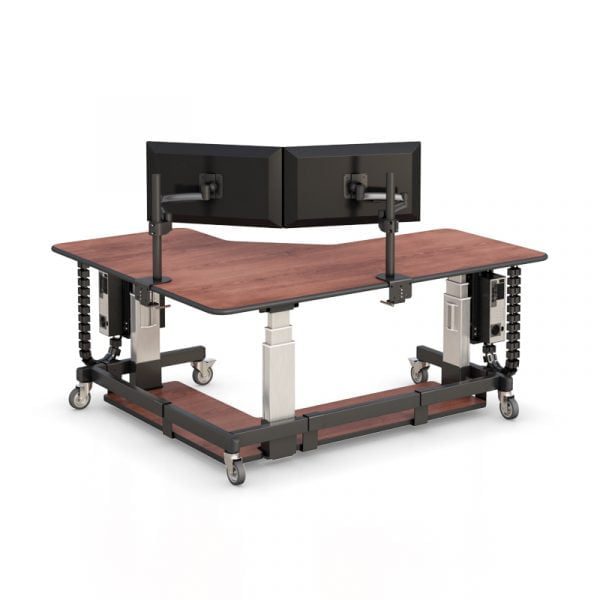 ergonomic height adjustable stand up desk