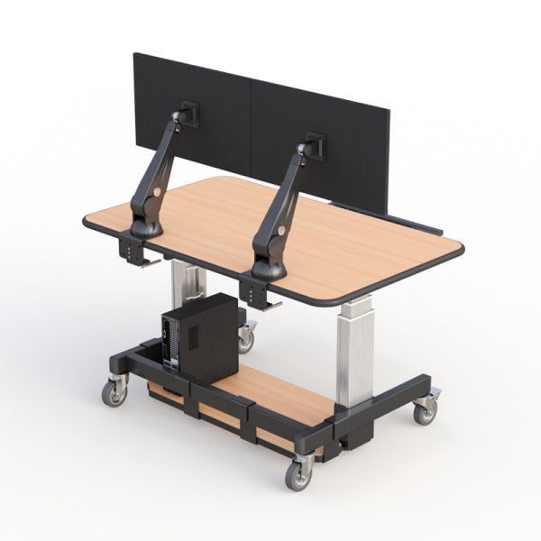 ergonomic height adjustable computer standing office desk
