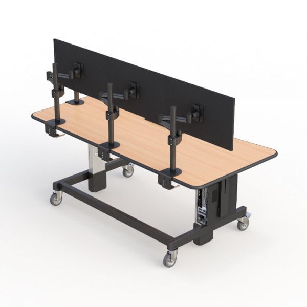 ergonomic height adjustable standing computer desk