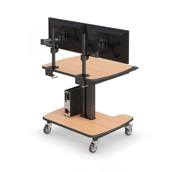 AFC's medical computer cart on wheels enabling mobile computing in healthcare environments.