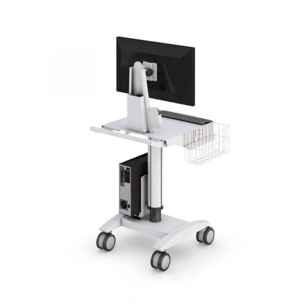 Ergonomic Mobile Computer Point of Care Medical Cart