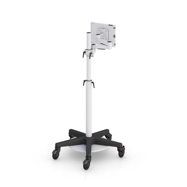 Ergonomic Height Adjustable Mobile Tablet Medical Cart
