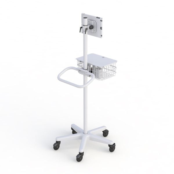 Ergonomic Height Adjustable Computer Cart for Tablet PC