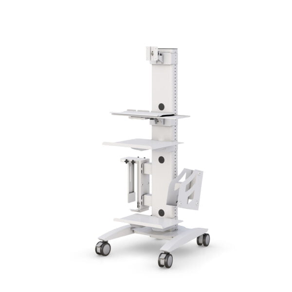Rolling Computer Cart Bracket for Healthcare Professionals by AFC