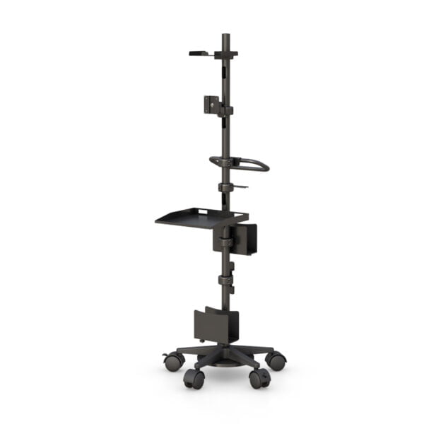 Adjustable Computer Medical Workstation with Dual Monitor