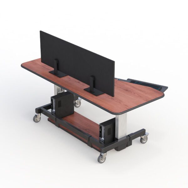 Standing Work Desk with Keyboard Tray