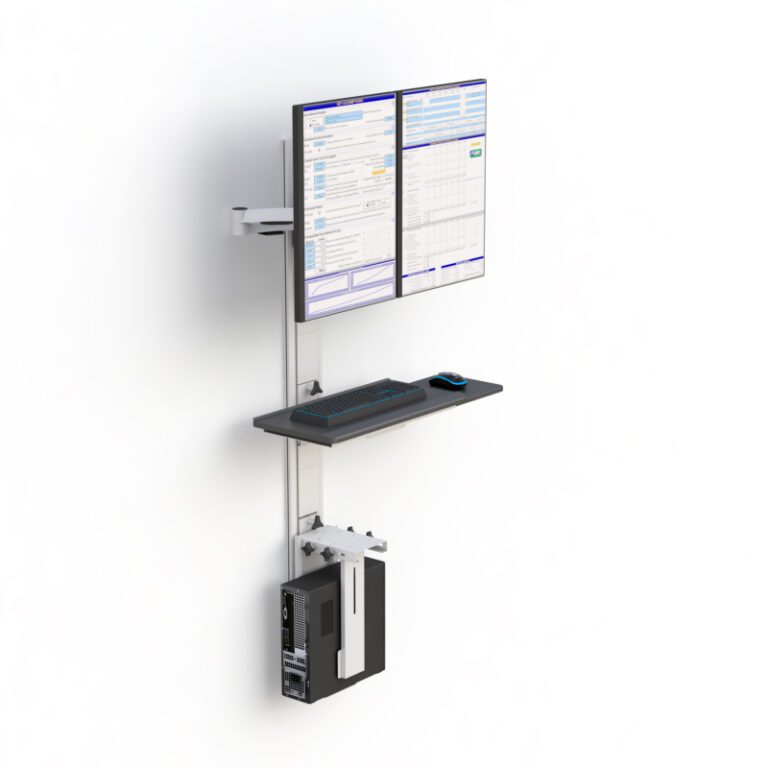 Track Mounted Computer Computer Monitor Wall Mount Track System