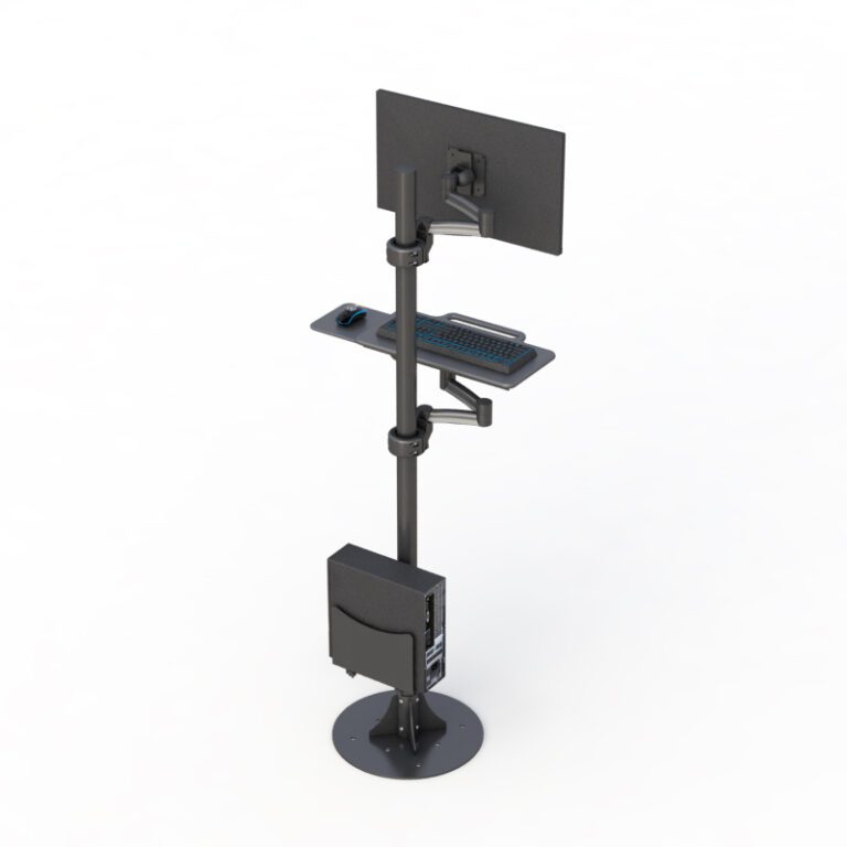 Computer Column Mount Floor Plate Accessory