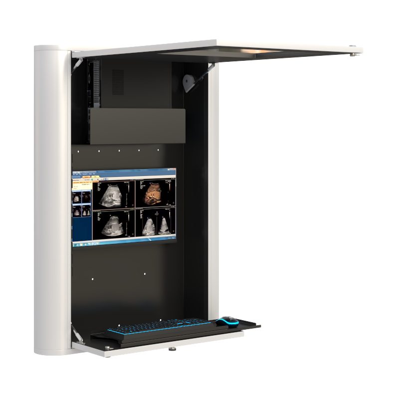 AFC Wall Mounted Computer Cabinet for Secure Storage and Easy Access - Image 5