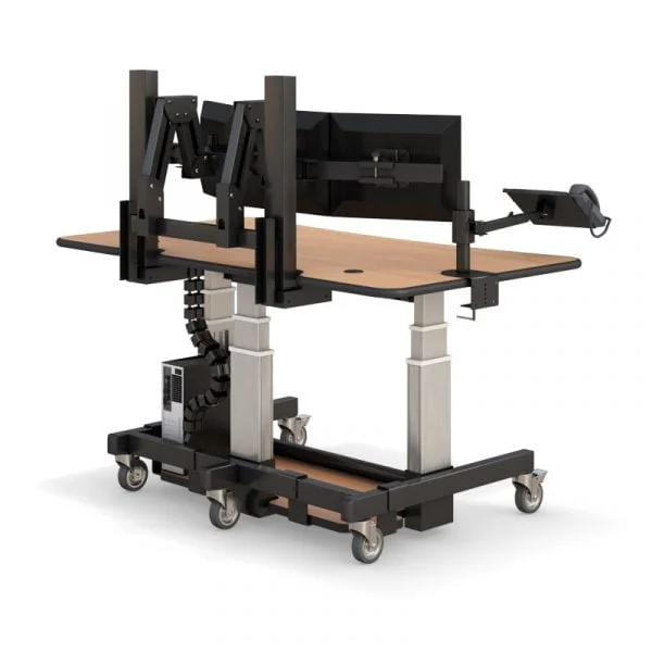 Ergonomic Height Adjustable Desk for PACS System