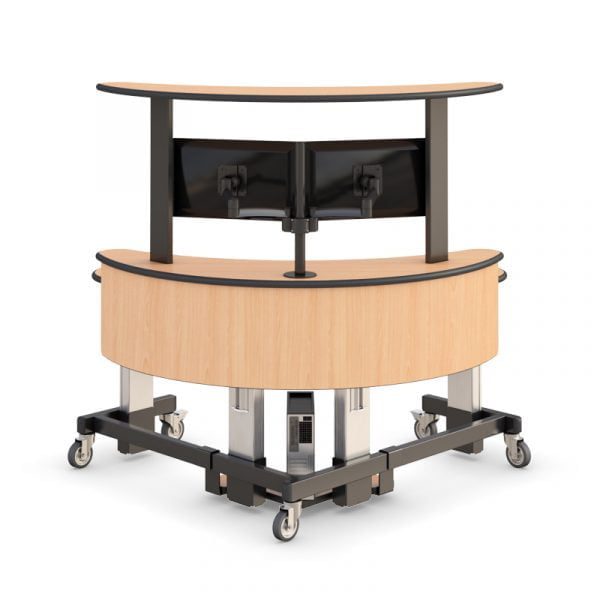 Dual Tier Electric Height-Adjustable Desk