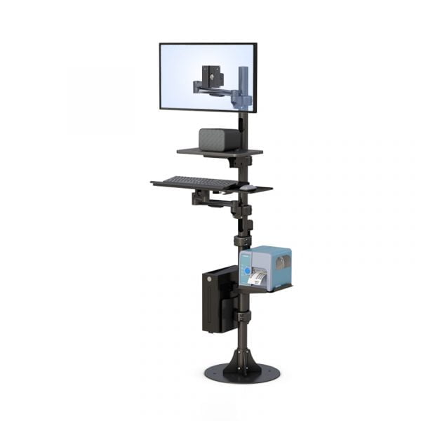 Ergonomic Height Ajustable Medical Computer Stand