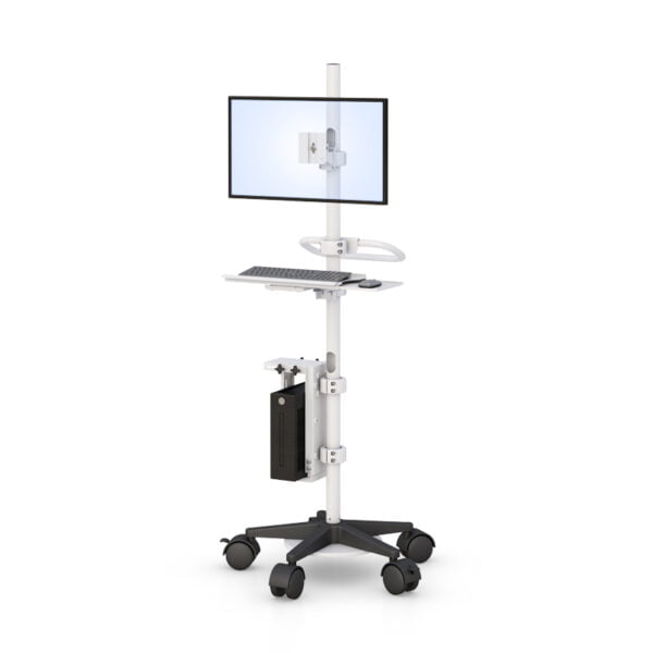 Medical Computer Pole Mount Cart