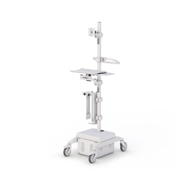 772741 Height Adjustable Medical Computer Pole Cart with Battery