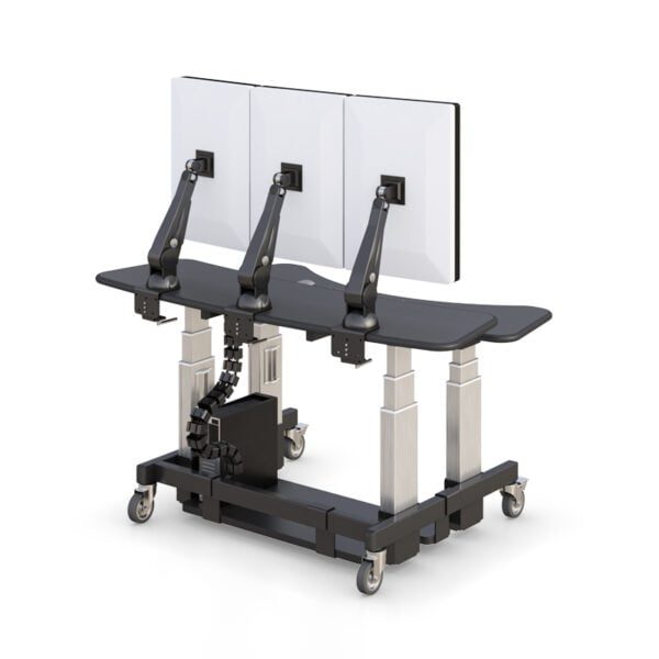 Dual-Tier Standing Computer Desk