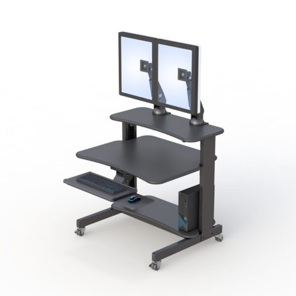 772277 Two Level Small Computer Desk with Bracket