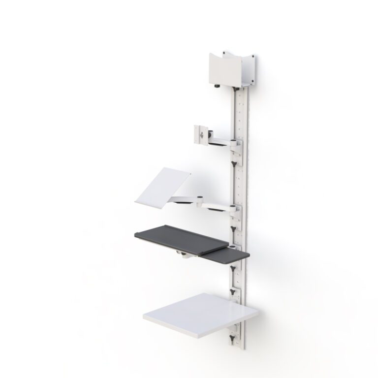 Wall Mount Track Computer Workstation | AFC Industries