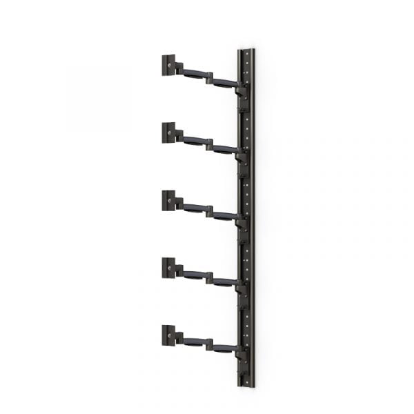 Height Adjustable Vertical Multiple Monitor Screen Wall Mount