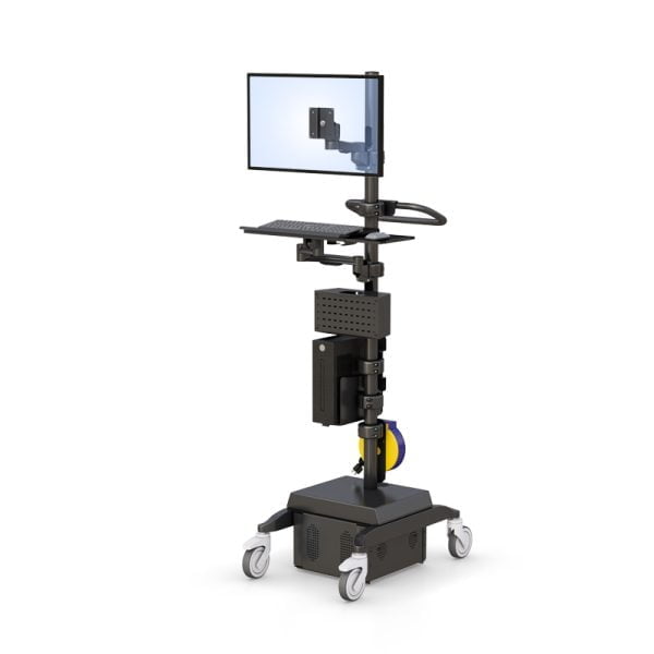 Ergonomic Medical Computer Pole Cart