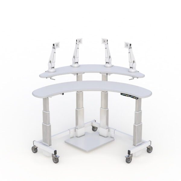 Height Adjustable Dual-Tier Standing Desk