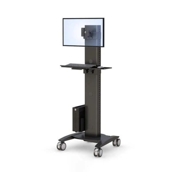 Medical Rolling Computer Workstation with Mobile Monitor Stand