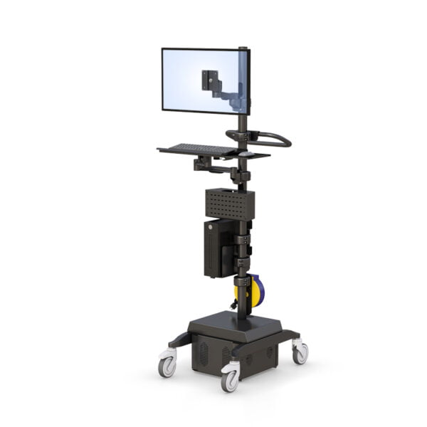 Medical Computer Pole Cart with Battery