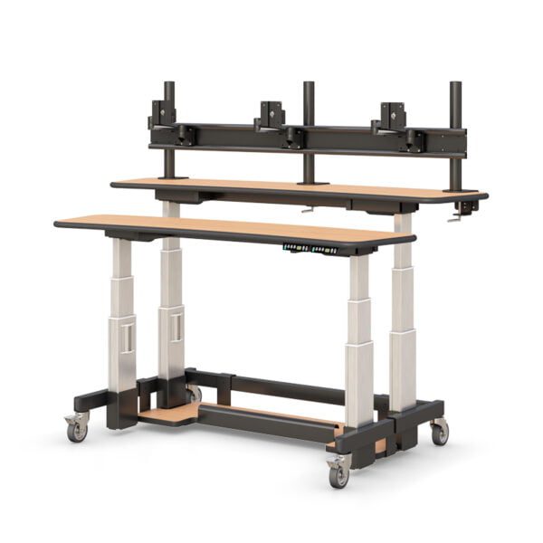 Dual-Tier Standing Desk Height Adjustable
