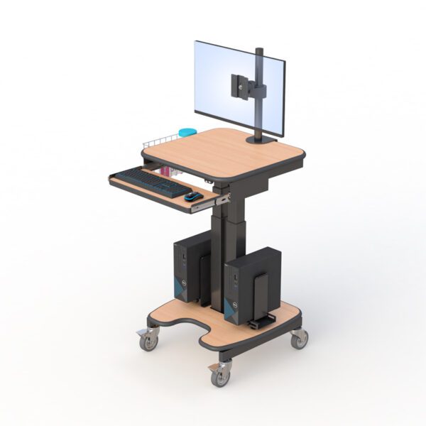 AFC Medical Furniture: Rolling Medical Computer Cart - Image 7