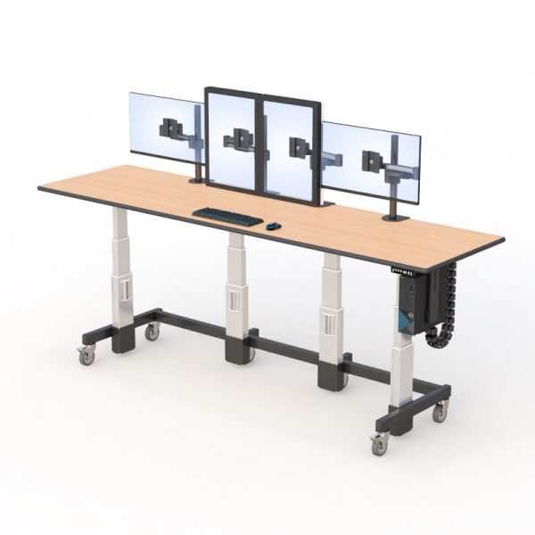 ergonomic stand up corner desk
