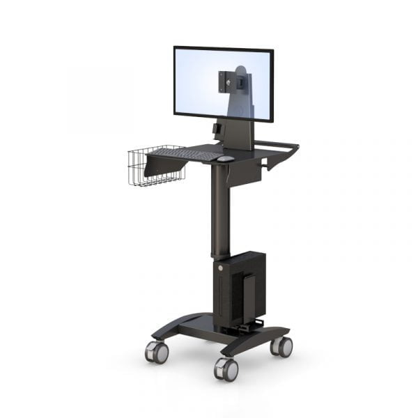 Adjustable Mobile Computer Point of Care Medical Cart