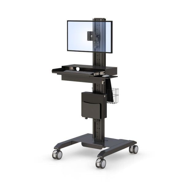 Computer and VESA Monitor Rolling Stand