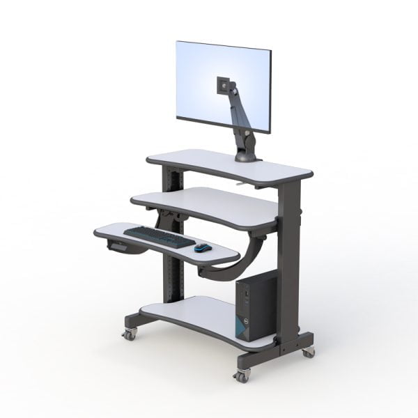 Ergonomic Medical Desk with Monitor Arm