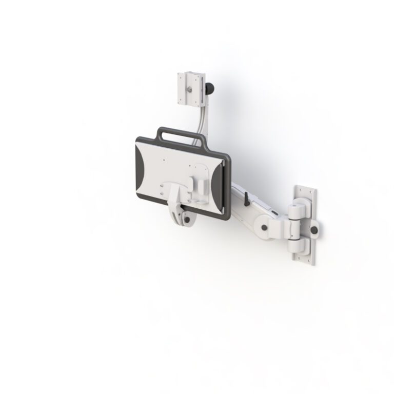 Wall Mount Monitor Arm with Keyboard Tray | AFC Industries