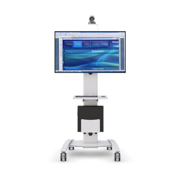 Rolling Telemedicine Conference Computer Cart