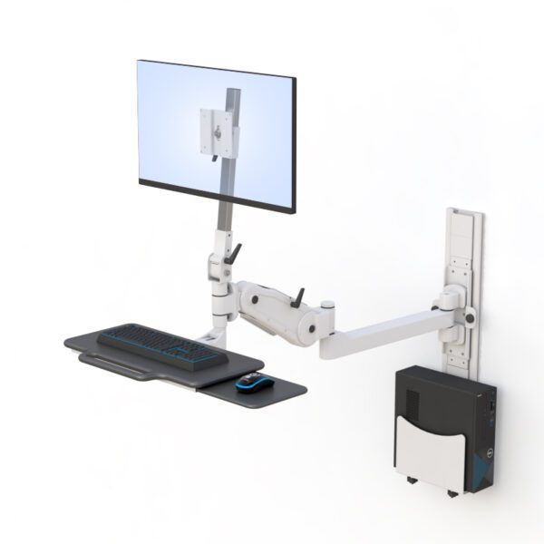 Healthcare Workstations: Wall-Mounted Foldable Computer Workstation - Image 10