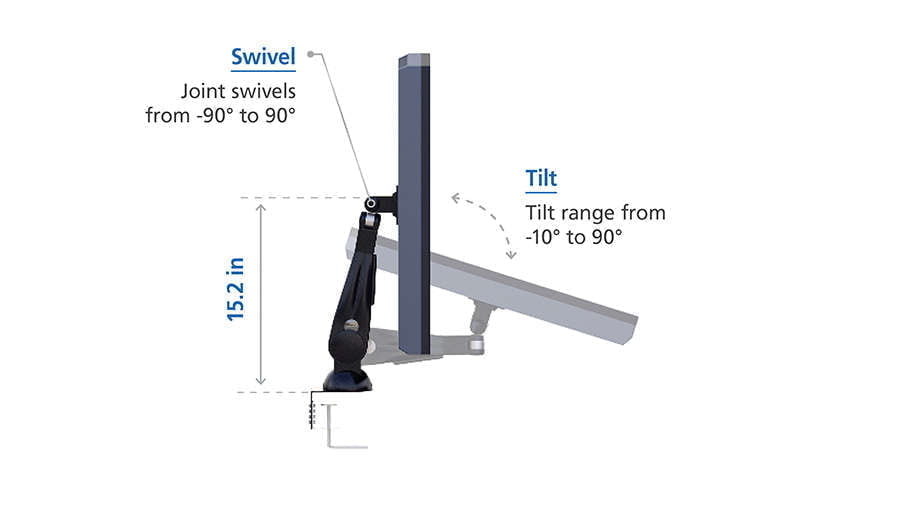 Monitor Display Arm Features