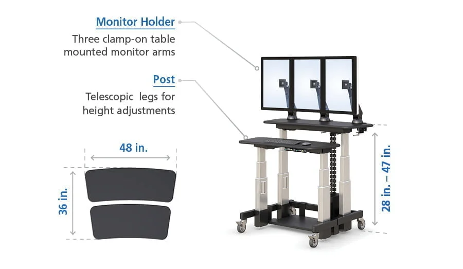 height adjustable standing office desk control feature