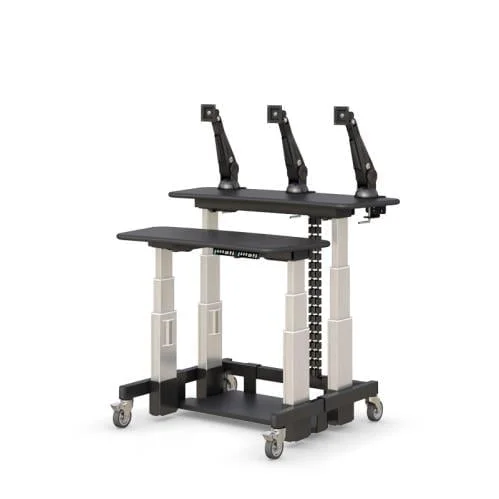 771380 mobile adjustable standing office desk