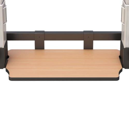 771405 ergonomic adjustable standing desk bottom shelf