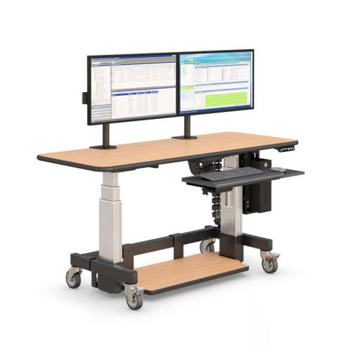 771405 ergonomic adjustable standing desk workstation