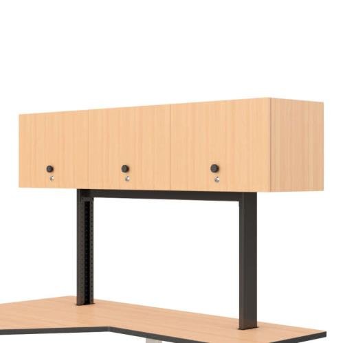 771417 ergonomic l shaped sit stand desk storage